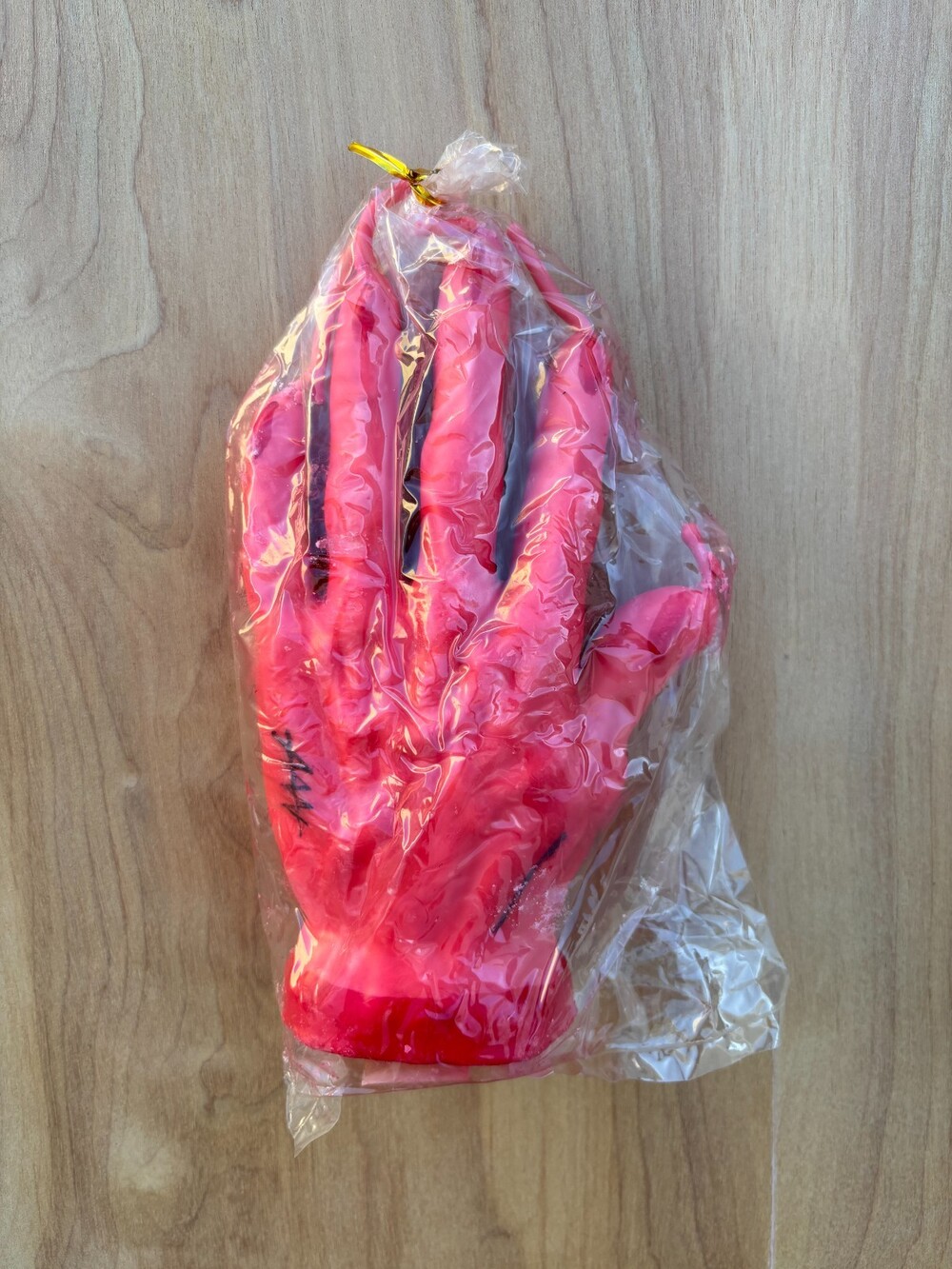 Vintage Monster red hand of glory candle unopened Halloween Spooky Witchy Gothic